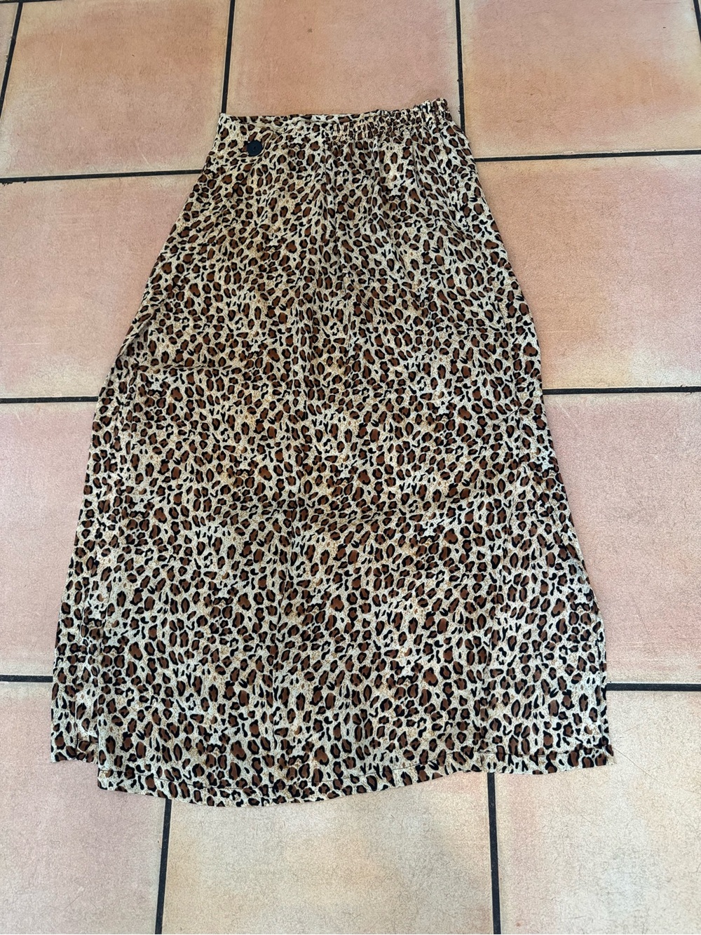Cachet Y2K Leopard Print Midi Skirt - Brown Animal Print
